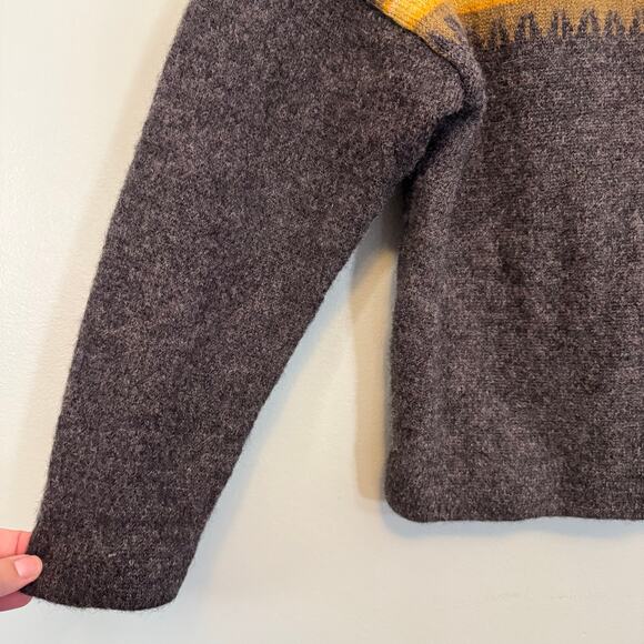 Vintage Jersey Modeller Sweater Womens M Gray Wool Sweden Swedish Knit Pullover - Picture 4 of 6